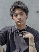 アイヴィー(IVY)&nbsp;小久保Style☆波巻きハイライト束感ツーブロックマッシュパーマ