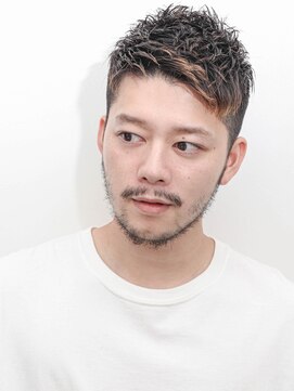 ルックグッドストア(LOOK GOOD STORE) 束感ショートマッシュパーマウルフ波巻きハイライト287