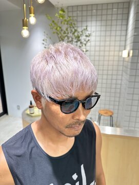 ホロ(hollo) ホワイトヘア/ホワイトカラー/メンズハイトーン