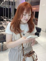 キーン 吉祥寺店(keen)&nbsp;《keen×KANEKO》レイヤーカット×オレンジカラー