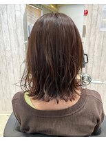 ヘアサロン フラット(hair salon flat)&nbsp;大人可愛いショートウルフ＿イヤリングカラー×レッドピンク