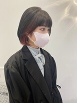 ギグスダブル 栄久屋大通店(gigs double)&nbsp;ショートボブ/インナーカラーピンク