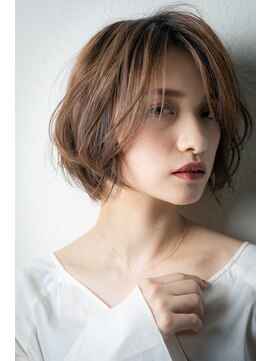 カバーヘア 上尾西口店(COVER HAIR) オンブレステップボーンカットひし形ショートw上尾20代30代40代