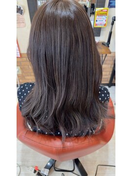 ヘアスタジオブービー ダブルカラー/透明感ラベンダーグレージュ