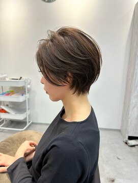 ネイロ 錦糸町(NeiRo) 魅力倍増カールセミディシアーカラーダークアッシュショートヘア