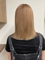 ベルクープス 天王寺店(Belle Coupes) 【BelleCoupes】ハイトーン ブロンドベージュ ダブルカラー