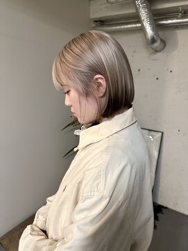 ノラ シブヤ(NORA) 【木原】ブロンドベージュホワイトケアブリーチハイトーン