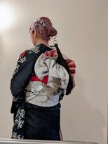 ナンバーエイト(number eight)&nbsp;大人可愛い編み込みアップスタイル＊成人式着付け卒業式