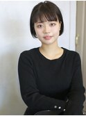 天神【BIRTH】暗髪ワンカールミニボブ似合わせカット　7