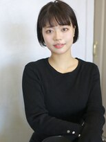 バース(BIRTH)&nbsp;天神【BIRTH】暗髪ワンカールミニボブ似合わせカット　7