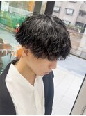 渋谷刈り上げマッシュ波巻きスパイラルパーマツイスパシャドウ