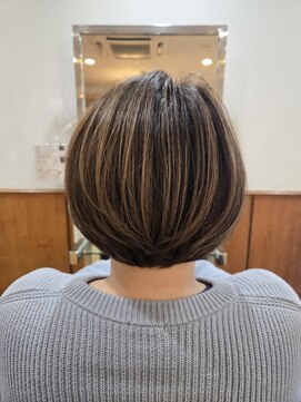 松本平太郎美容室 立川店 【立川　ショートボブ　ハイライト風　20代30代40代50代60代◎】