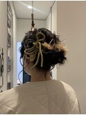 成人式シニヨン