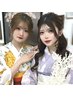 【電話予約のみ】　《　ヘアセット＋浴衣着付け　男女　》　4300円