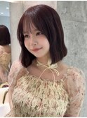 顔型別ヘアスタイル特集 /チェリーブラウン /ミニウルフ