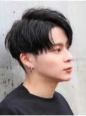 コンマバングメンズハーフアップセンターパート【下北沢/men's】