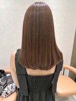 ルピナ(Lupina) 【大人上品】ツヤ感たっぷりMETEOカラーのセミロング