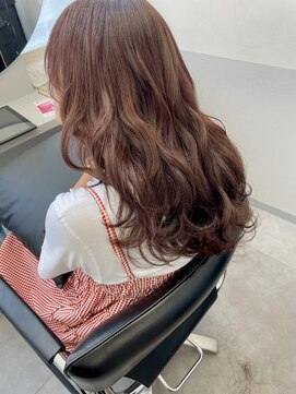 トッカ 天王寺ANNEX(tocca) レイヤーカット×ピンクブラウン