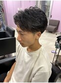 【松元担当】ビジカジショート×毛流れパーマ