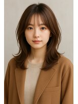 ヌードルバイコア(noodle by CoRe.gn)&nbsp;透明感レイヤーミディ×くびれシルエット