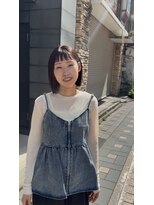 ブラウン(Brown) ボブショートバング