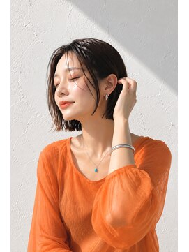 アッシュ 学芸大学店(Ash) ボブ/白髪ぼかし/大人女性/ナチュラルグレー/脱白髪染め