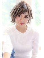 エイト マカビ 沖縄真嘉比店(EIGHT makabi)&nbsp;【EIGHT 真嘉比】外ハネ×ショートバング×ミルクティーカラー 1