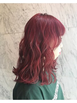 テトテ 門戸厄神店(tetote) 赤髪ヘアー