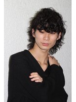 ブークル(boucle)&nbsp;メンズウルフパーマ　メンズロングパーマ　メンズウルフ