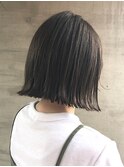 20代30代オススメ！ナチュラル切りっぱなし外ハネボブ