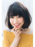 【Rire-リル銀座-】王道シルエット切りっぱなしボブ