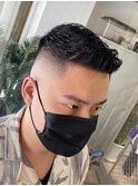 東京バーバー日本橋スキンフェード外国人風ショートヘアスタイル