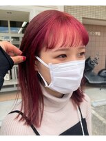 グラスペディア(graspedia)&nbsp;ピンクコントラストフェイスフレーミングピンク2