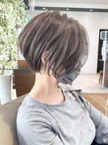 《30代40代》白髪ぼかしハイライト×前下がりボブ【イケダ】★