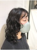 低温デジタルパーマで作るくるくるウェーブヘア
