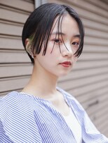 カライング(ing)&nbsp;大人可愛い20代30代40代黒髪前下がりひし形小顔ボブ丸みショート