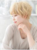 ブロンドカラー外国人風マッシュショートTb5越谷10代20代30代