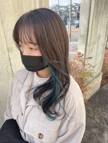ブランシェ 西松山店 インナーカラー☆green