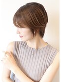 【 Ｉ. 】30代からの襟足すっきり前下がりショートボブ　川口