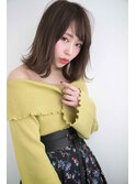 ★くびレイヤーエモージュ小顔似合わせカット斜めバング