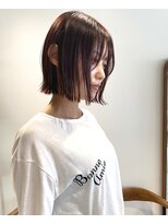 ロティバイトレンチ(loti by trench)&nbsp;ボブ/外ハネ/大人ボブ/ピンクブラウン