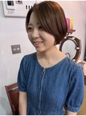 大人丸みショートボブ！