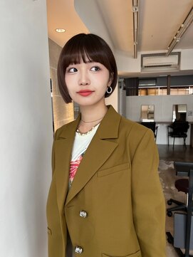 サンド 鹿児島中央(sand) 黒髪/グレーベージュ/レイヤーロング/前髪パーマ[鹿児島中央駅]