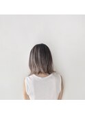 ハイライト外ハネミディアムボブ◎30代40代50代