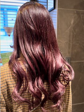 ヘアリゾート粋 トゥジュ 池袋東口店(tujuh) 艶髪/ロング/ベリーピンク