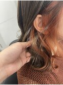 ○赤み消しカラー×オレンジインナー○