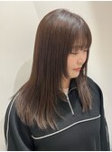 20代30代☆小顔姫カット×グレージュカラー艶カラーシアーカラー