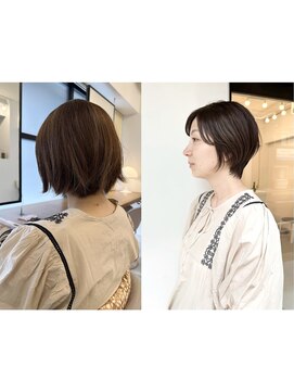 コットン(cotton) 絶壁解消・ひし形・大人ショートボブ【川野指名限定スタイル】