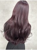 ピンクラベンダー/ブリーチ/ダブルカラー/艶髪