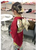 成人式スタイルネープシニヨン